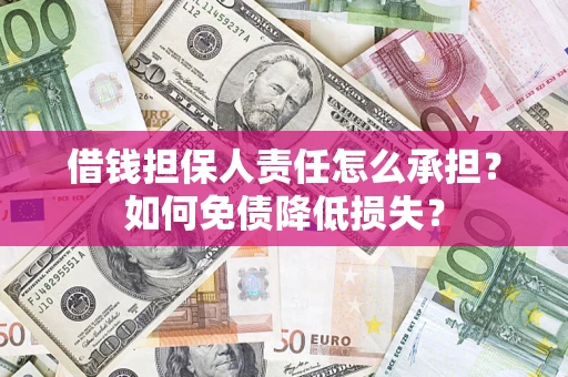 北京借钱担保人责任怎么承担？如何免债降低损失？