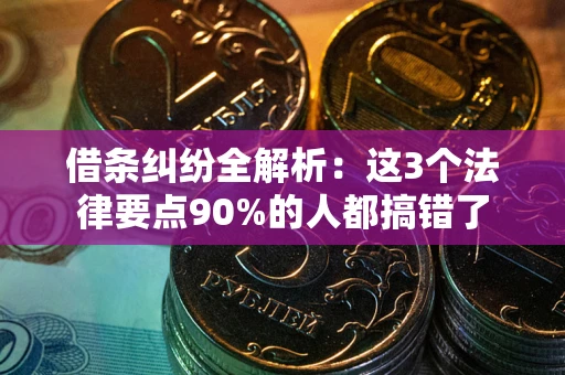 北京借条纠纷全解析：这3个法律要点90%的人都搞错了