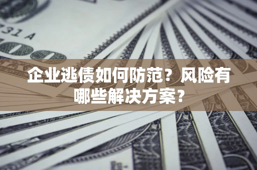 北京企业逃债如何防范？风险有哪些解决方案？
