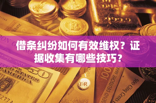 北京借条纠纷如何有效维权？证据收集有哪些技巧？