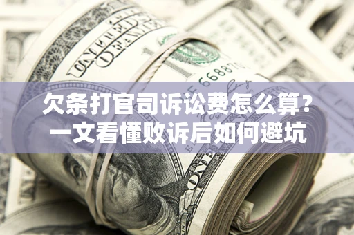 北京欠条打官司诉讼费怎么算？一文看懂败诉后如何避坑